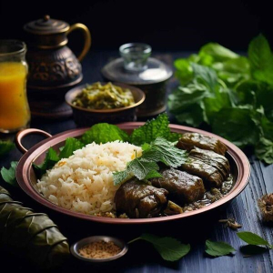 تاریخچه دلمه برگ مو