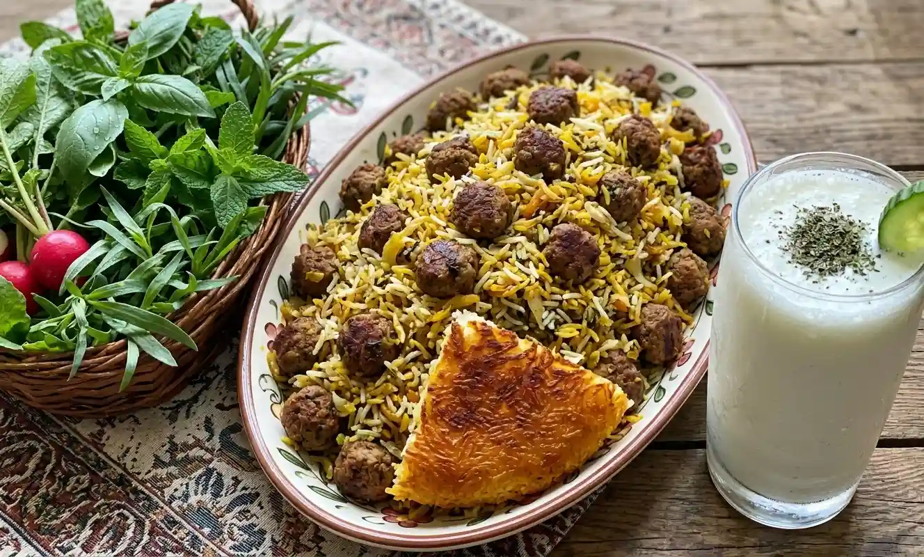 کلم پلو شیرازی